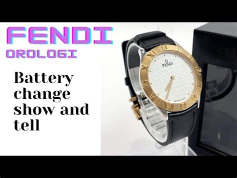 fendi selleria watch battery change|Fendi watch battery change.